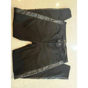 Kim kardashian “Kim”  curvy skinny jeans size 12 faux leather detail